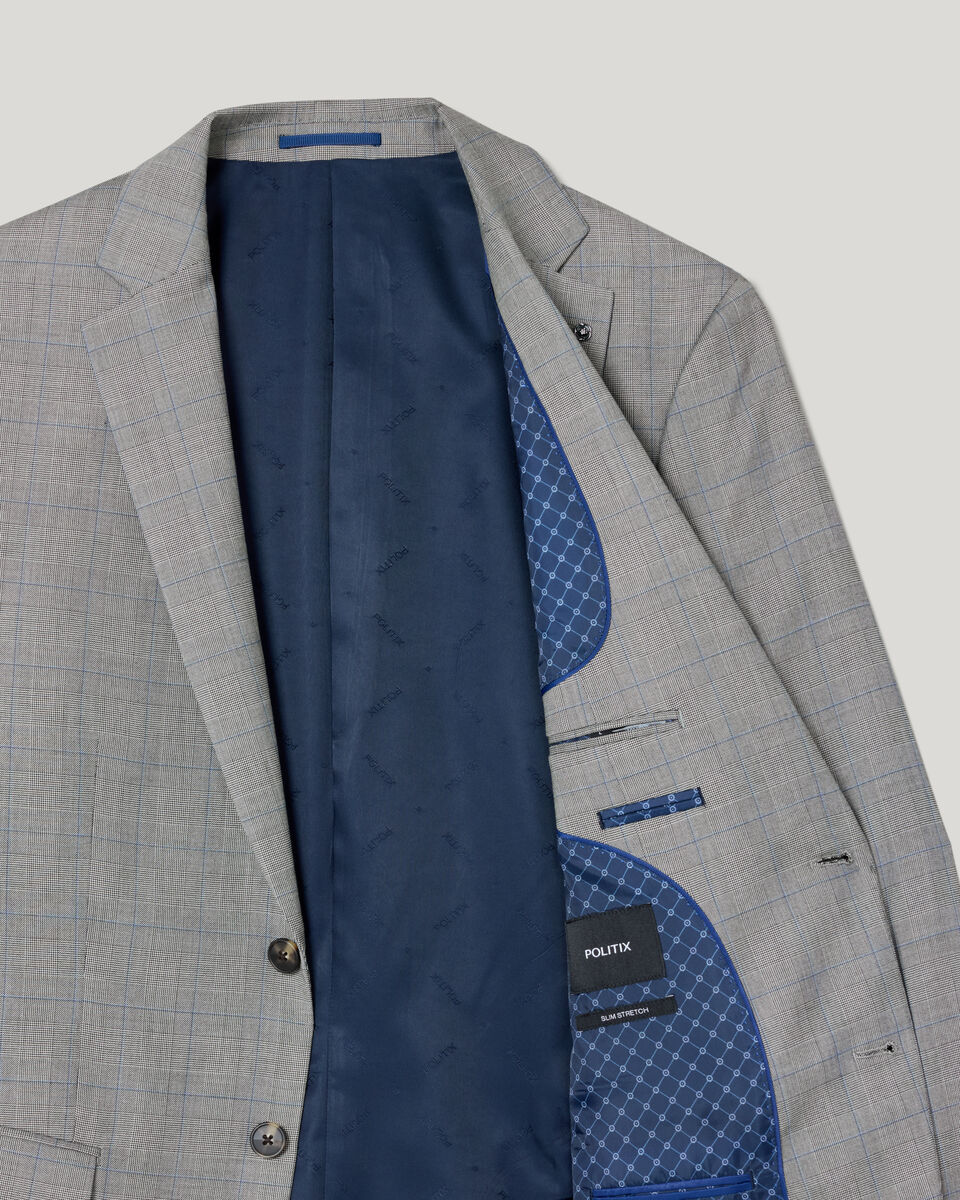 Kurt Prince of Wales Tailored Jacket, Grey, hi-res